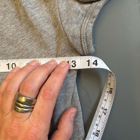 Zara Gray cap sleeve turtleneck cotton cozy knit sweater top women's size Small - Picture 6 of 7